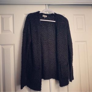 Black Cardigan Sweater